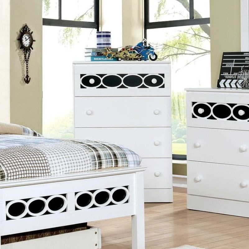  Furniture of America Cammi 4-Drawer Kids Chest CM7853BL-C IMAGE 2