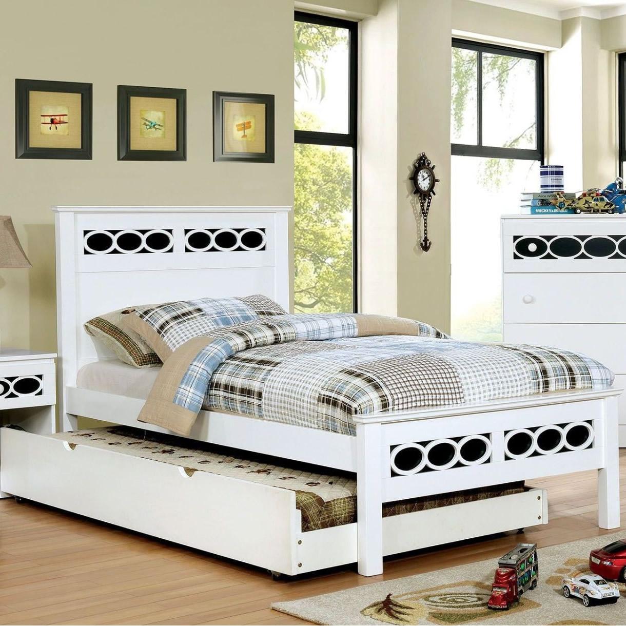  Furniture of America Kids Beds Bed CM7853BL-T-BED IMAGE 2