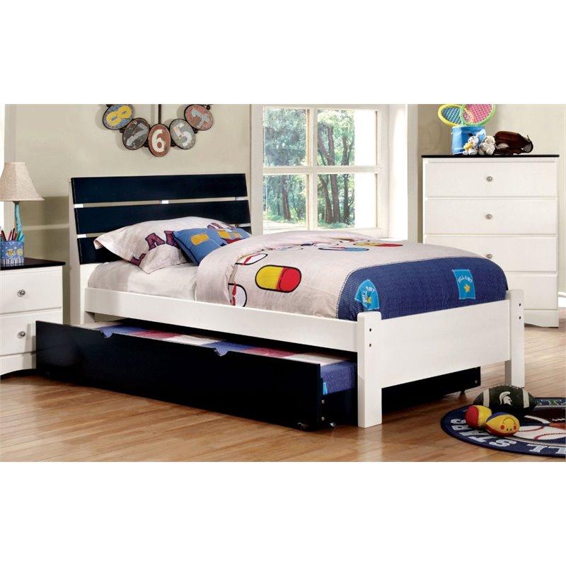  Furniture of America Kids Beds Bed CM7626BL-T-BED IMAGE 1
