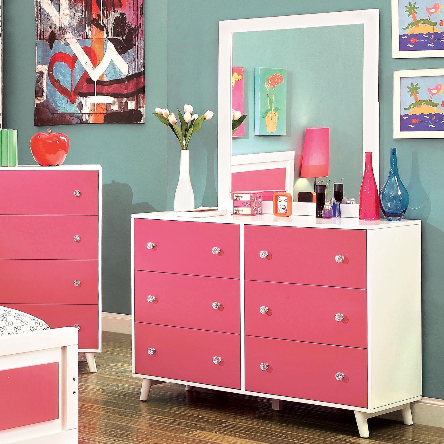  Furniture of America Alivia 6-Drawer Kids Dresser CM7850PK-D IMAGE 2
