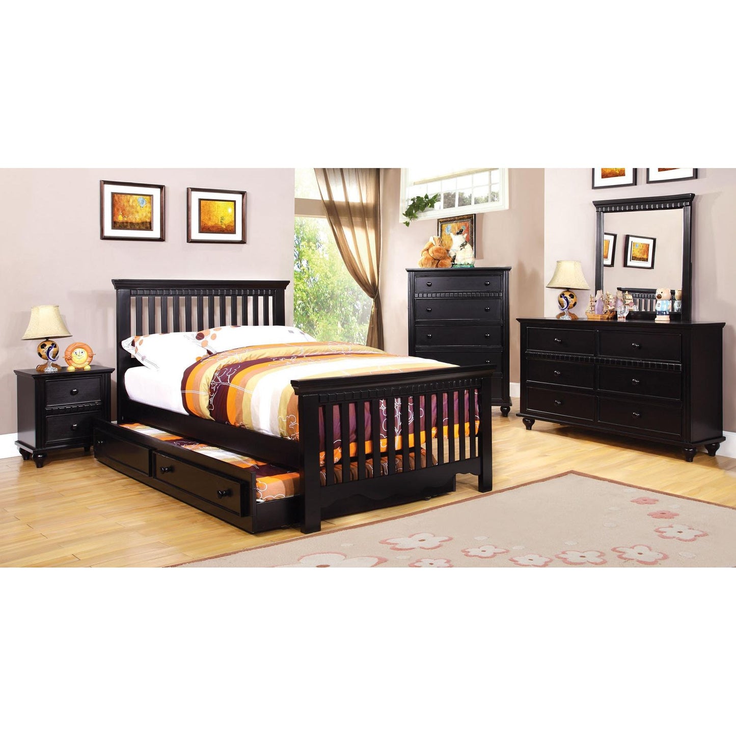  Furniture of America Kids Beds Bed CM7920BK-T-BED IMAGE 2