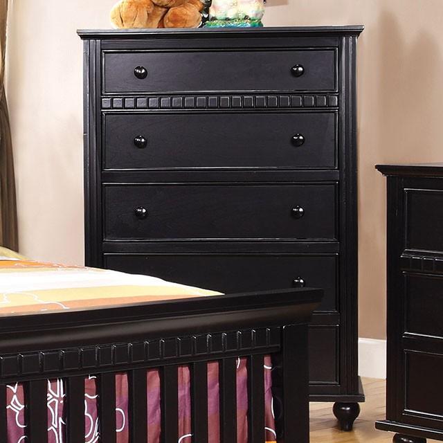  Furniture of America Caspian 5-Drawer Kids Chest CM7920BK-C IMAGE 1