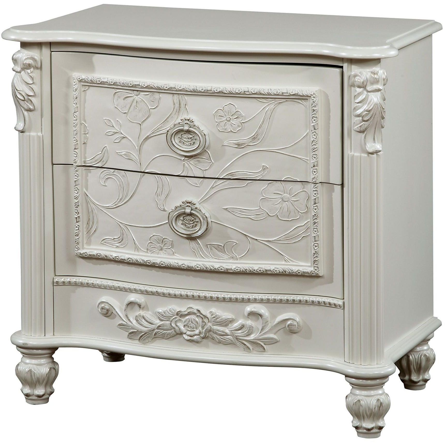  Furniture of America Henrietta 2-Drawer Kids Nightstand CM7192N IMAGE 1