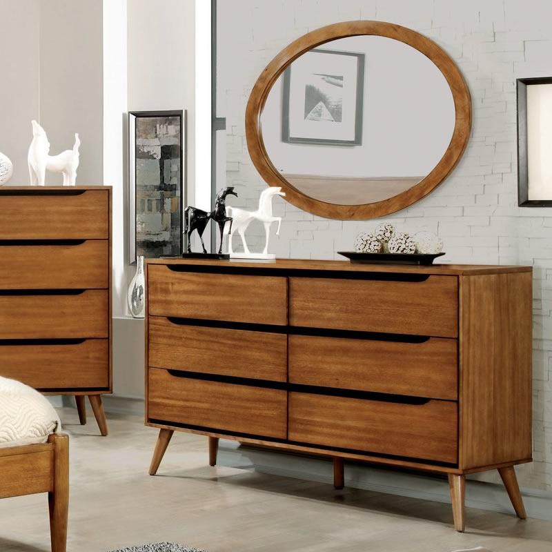  Furniture of America Lennart Dresser Mirror CM7386A-MO IMAGE 2