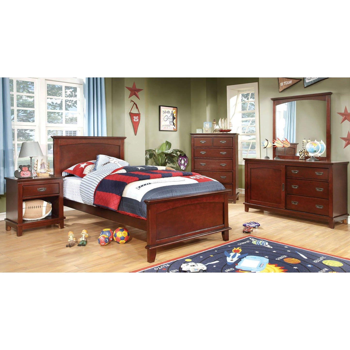  Furniture of America Colin 1-Drawer Kids Nightstand CM7909CH-N IMAGE 3