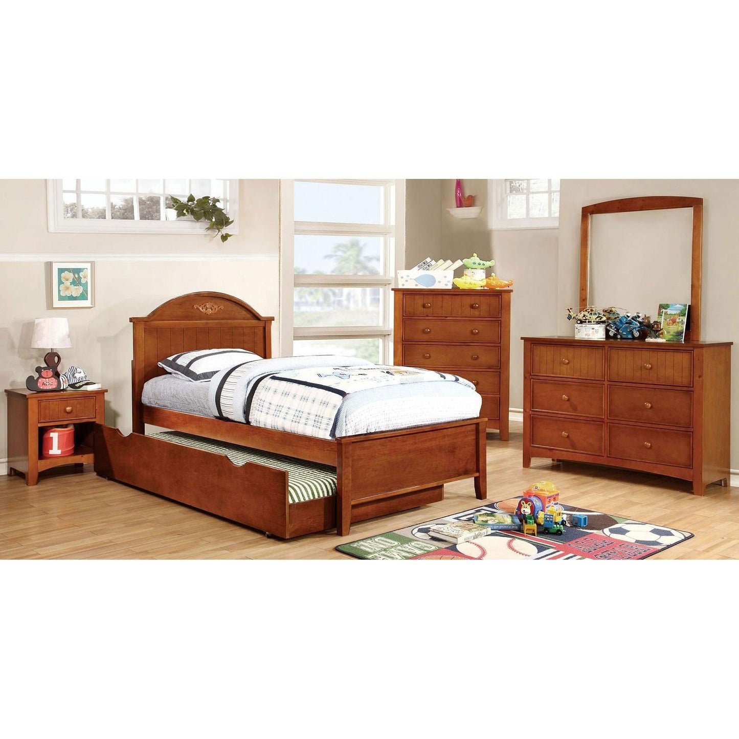  Furniture of America Kids Beds Trundle Bed CM-TR452-OAK IMAGE 4