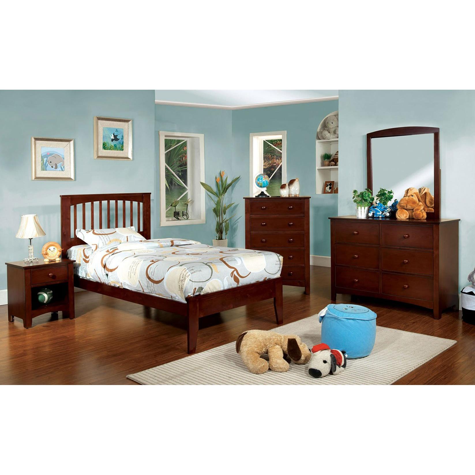  Furniture of America Kids Beds Bed CM7908CH-T-BED IMAGE 2