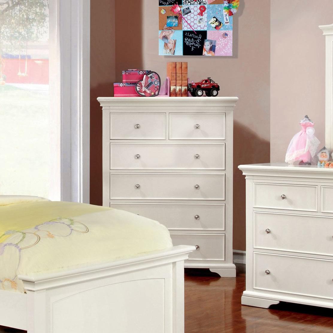  Furniture of America Mullan 6-Drawer Kids Chest CM7943WH-C IMAGE 2