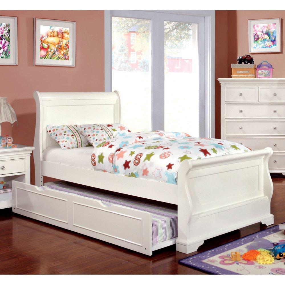 Furniture of America Kids Beds Bed CM7944WH-F-BED IMAGE 1