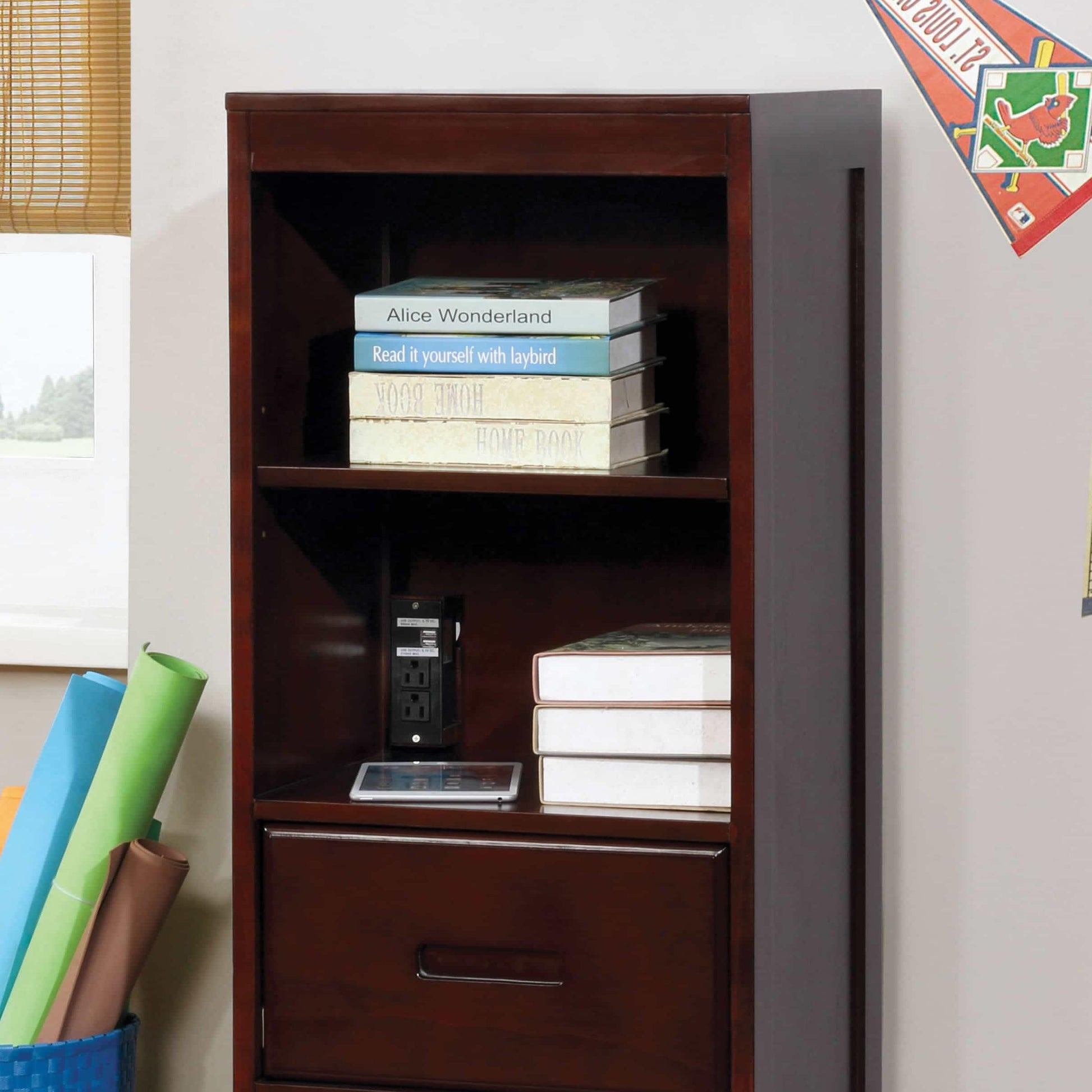  Furniture of America Kids Bookshelves 2 Shelves CM7844BC IMAGE 2