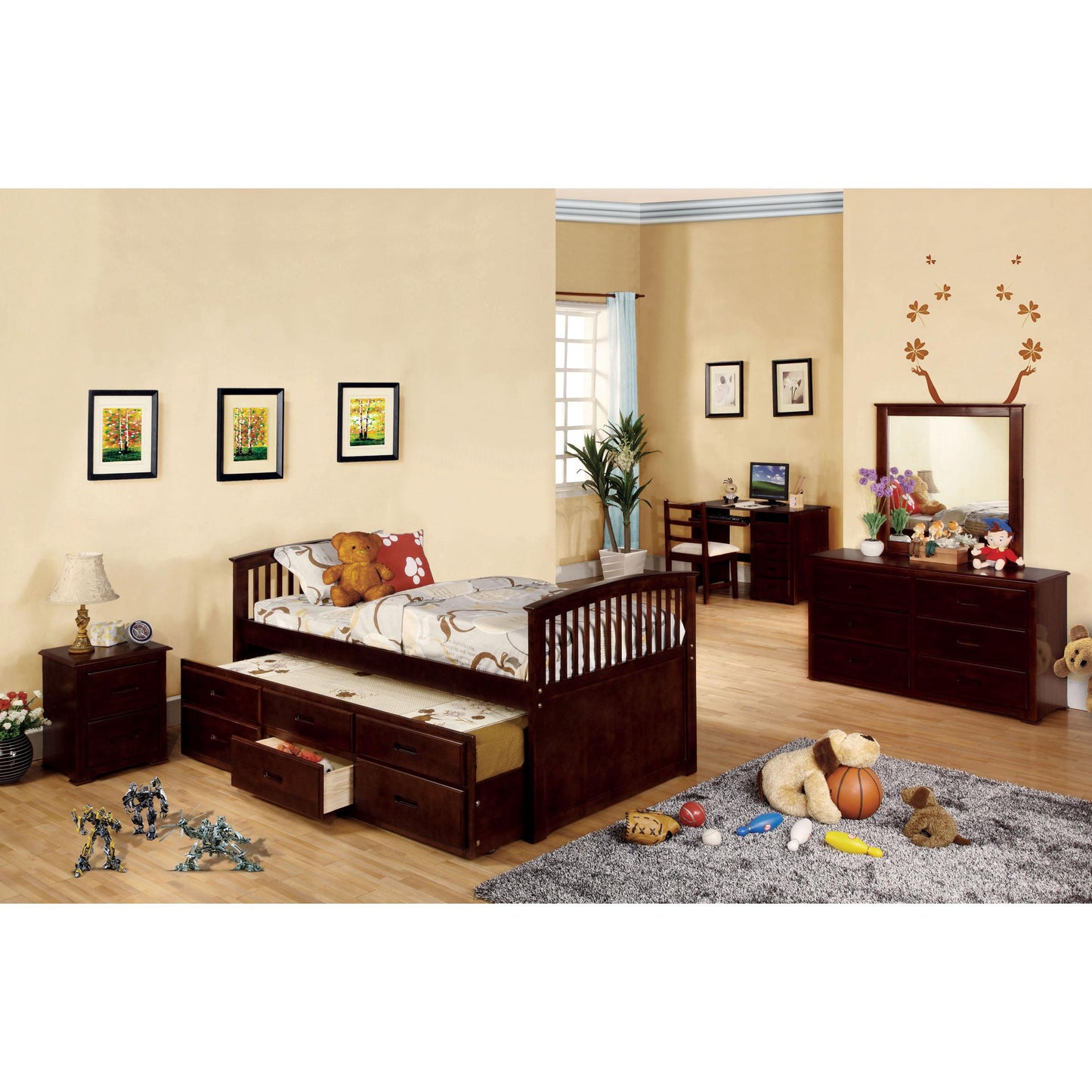  Furniture of America Kids Beds Bed CM7035CH-F-BED IMAGE 2