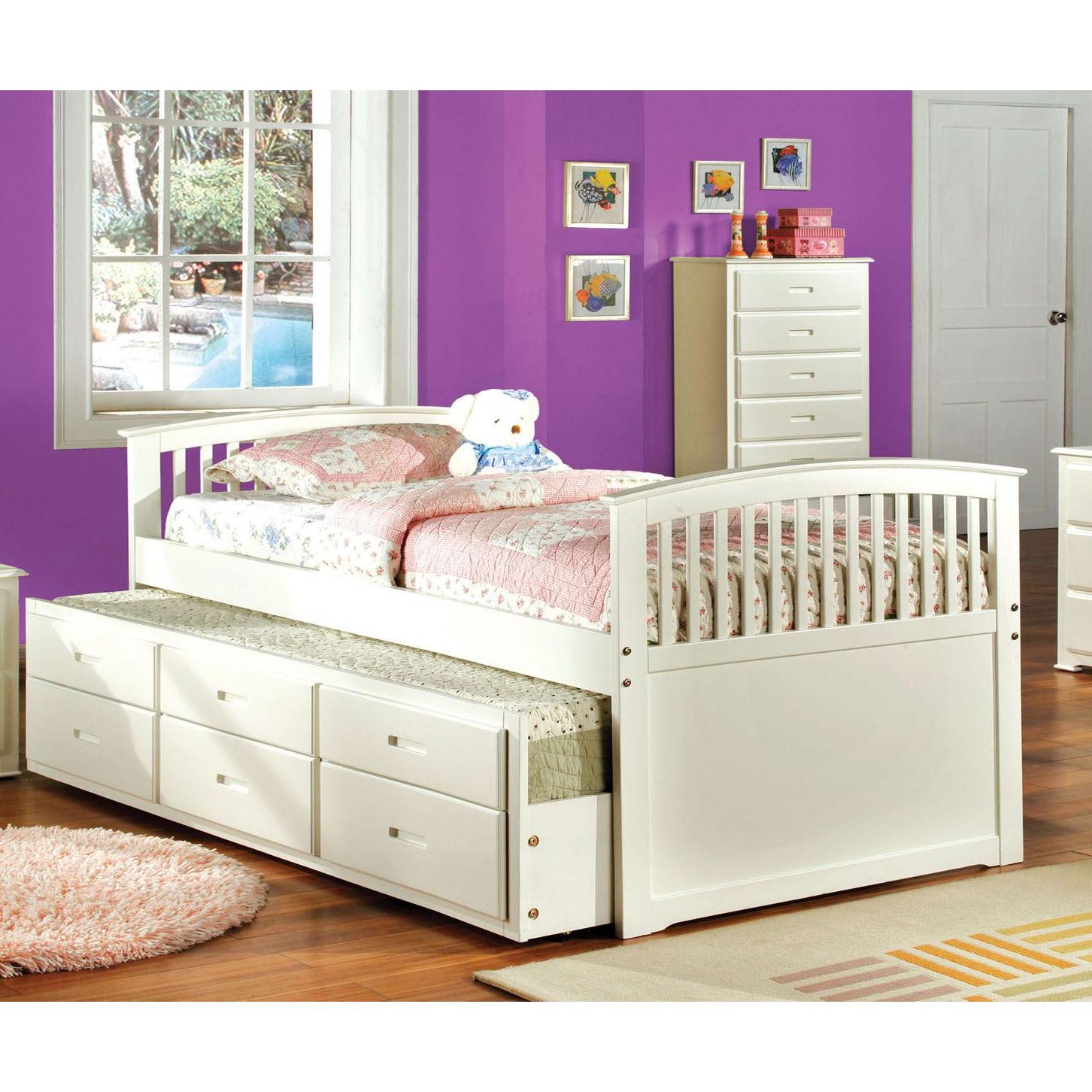  Furniture of America Kids Beds Bed CM7035W-F-BED IMAGE 1