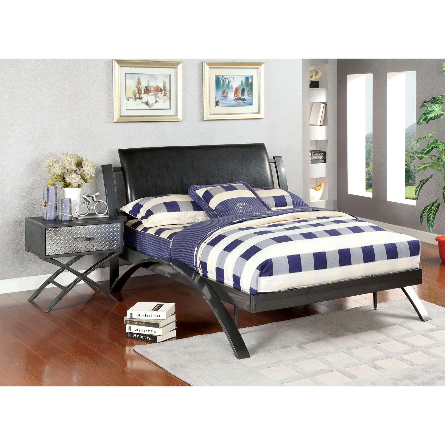  Furniture of America Metro Full Upholstered Bed CM7166F IMAGE 3