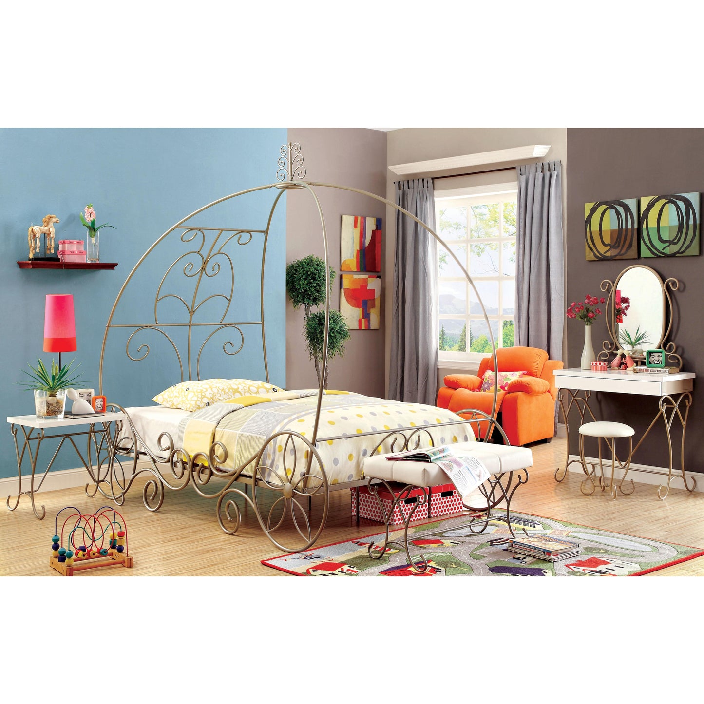  Furniture of America Kids Beds Bed CM7705CPN-T IMAGE 2