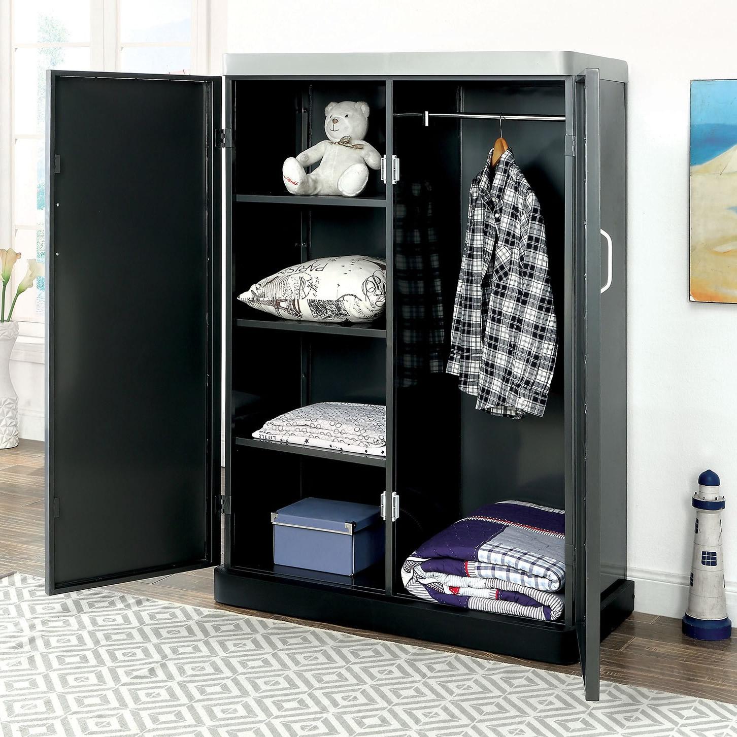  Furniture of America Kids Armoires Armoire CM-AC6260GM IMAGE 3