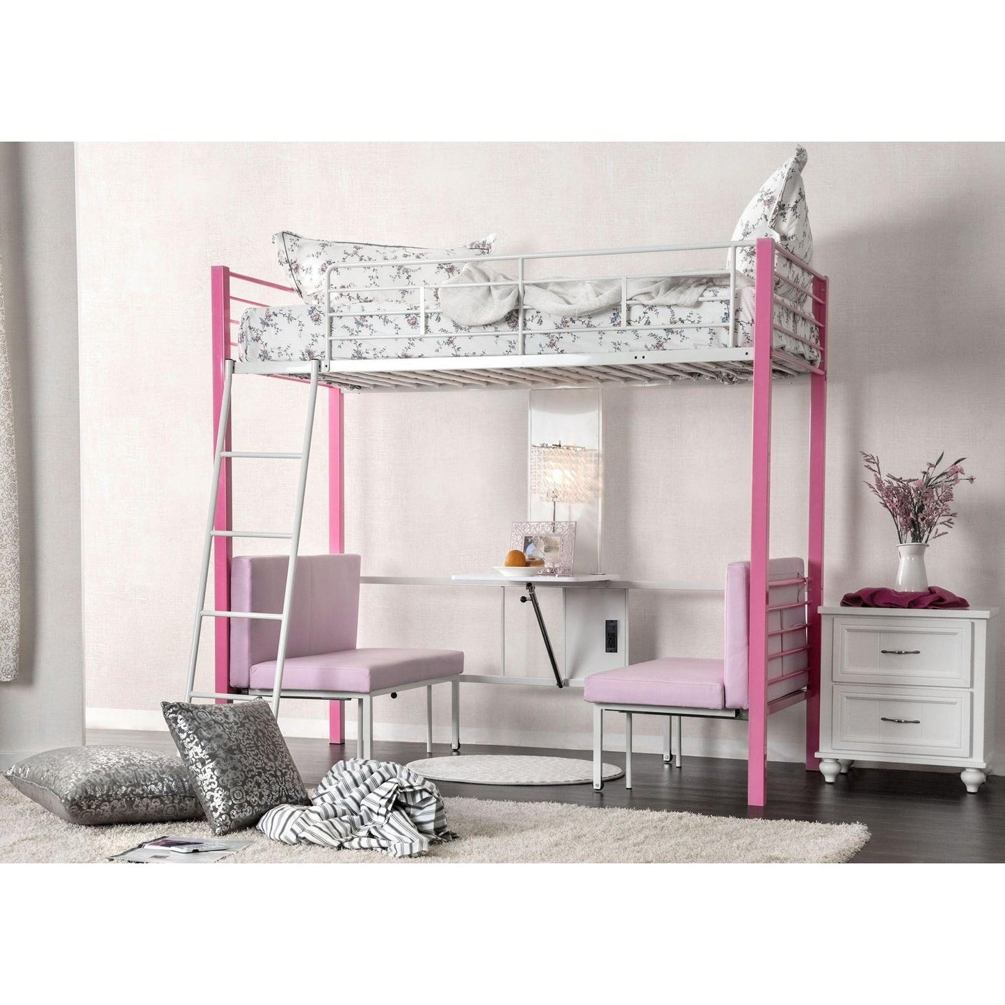  Furniture of America Kids Beds Loft Bed CM-BK1038PK-BED IMAGE 6