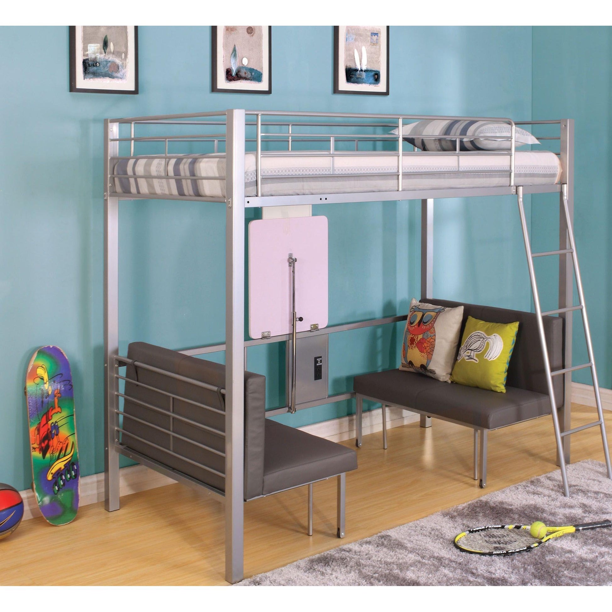  Furniture of America Kids Beds Loft Bed CM-BK1038SV-BED IMAGE 3