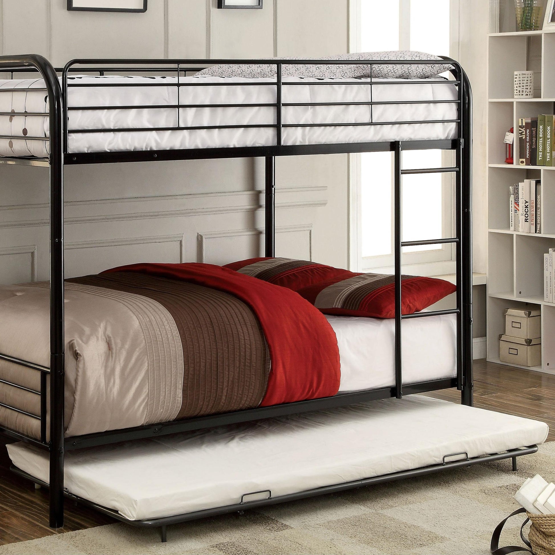  Furniture of America Kids Beds Trundle Bed CM-TR1032BK IMAGE 1