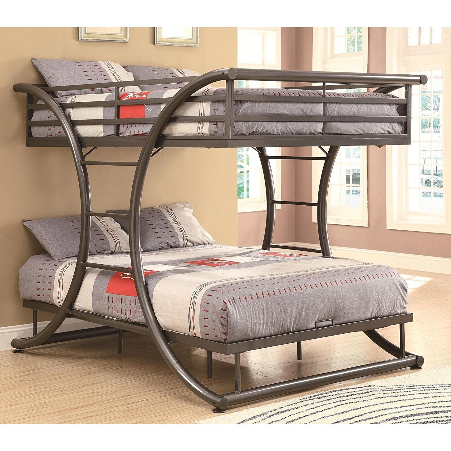  Furniture of America Kids Beds Bunk Bed CM-BK1036GM-BED IMAGE 2
