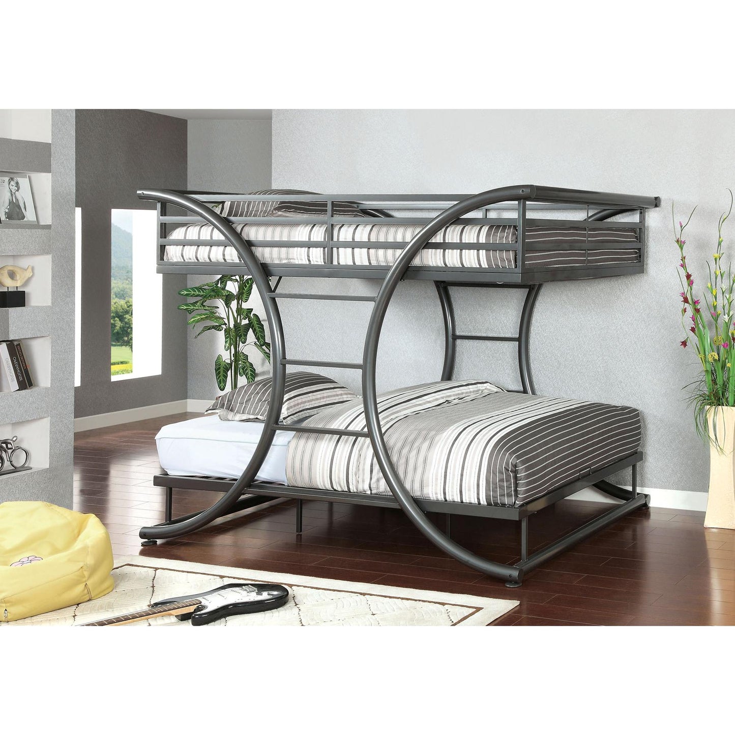  Furniture of America Kids Beds Bunk Bed CM-BK1036GM-BED IMAGE 4