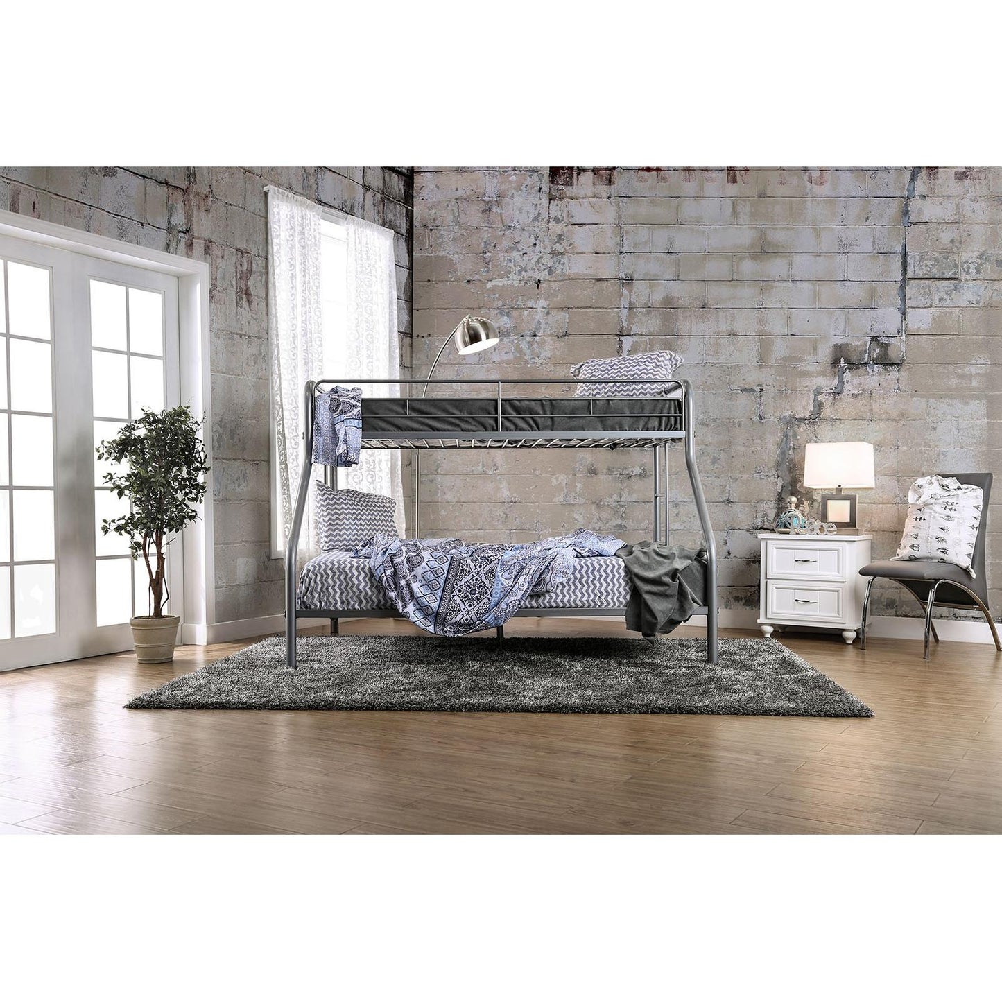  Furniture of America Kids Beds Bunk Bed CM-BK1133SV-BED IMAGE 3