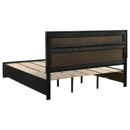  Coaster Furniture Miranda 206361KW 51-inch Wood California King Storage Panel Bed - Black IMAGE 4
