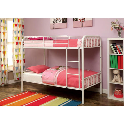  Furniture of America Kids Beds Bunk Bed CM-BK1035WH IMAGE 3