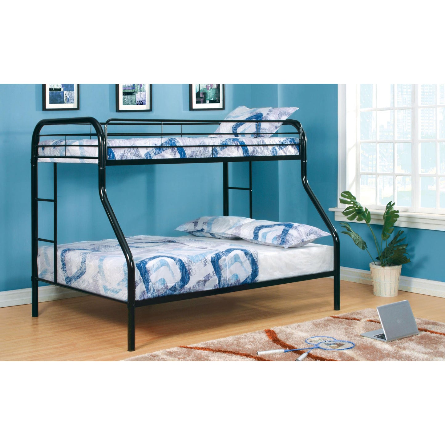 Furniture of America Kids Beds Bunk Bed CM-BK1033-BK-BED IMAGE 3