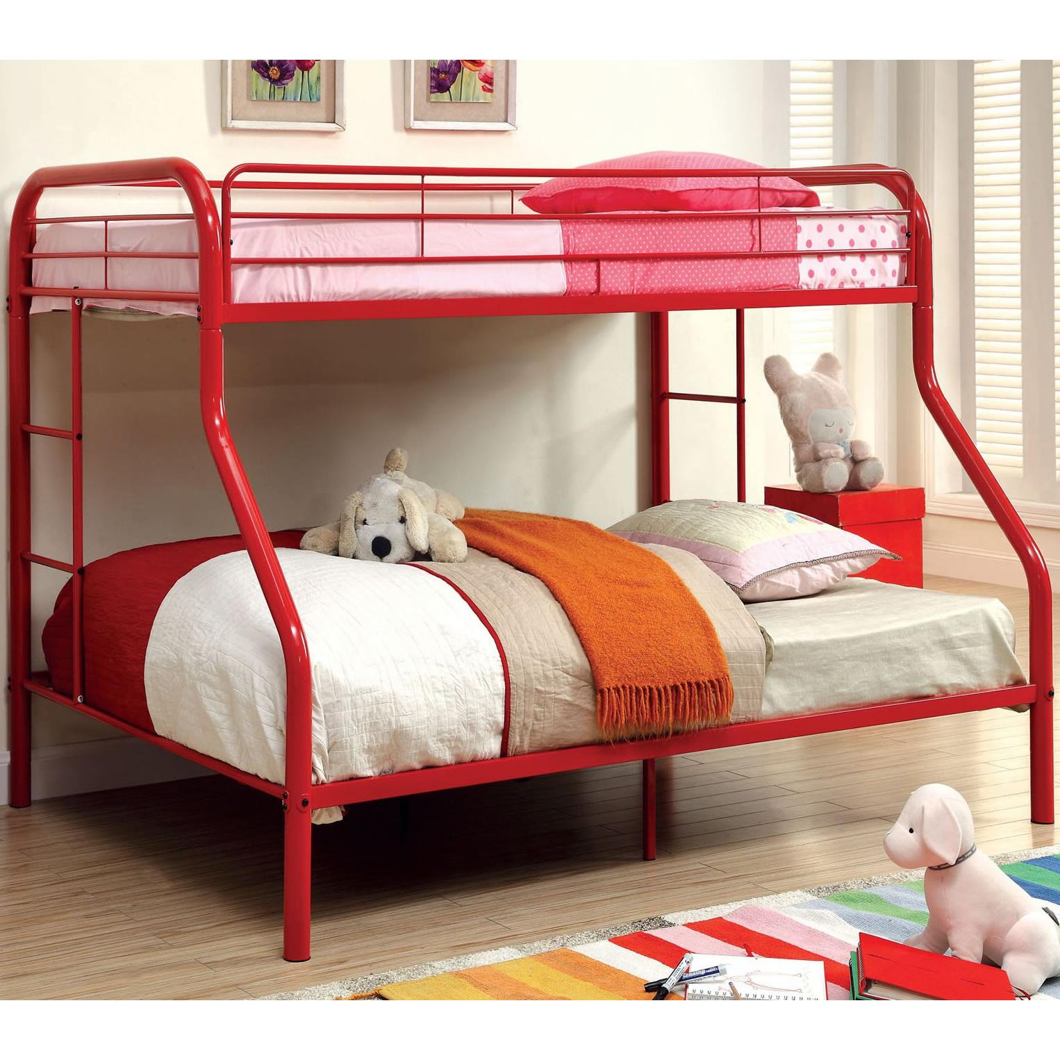  Furniture of America Kids Beds Bunk Bed CM-BK1033-RD-BED IMAGE 2