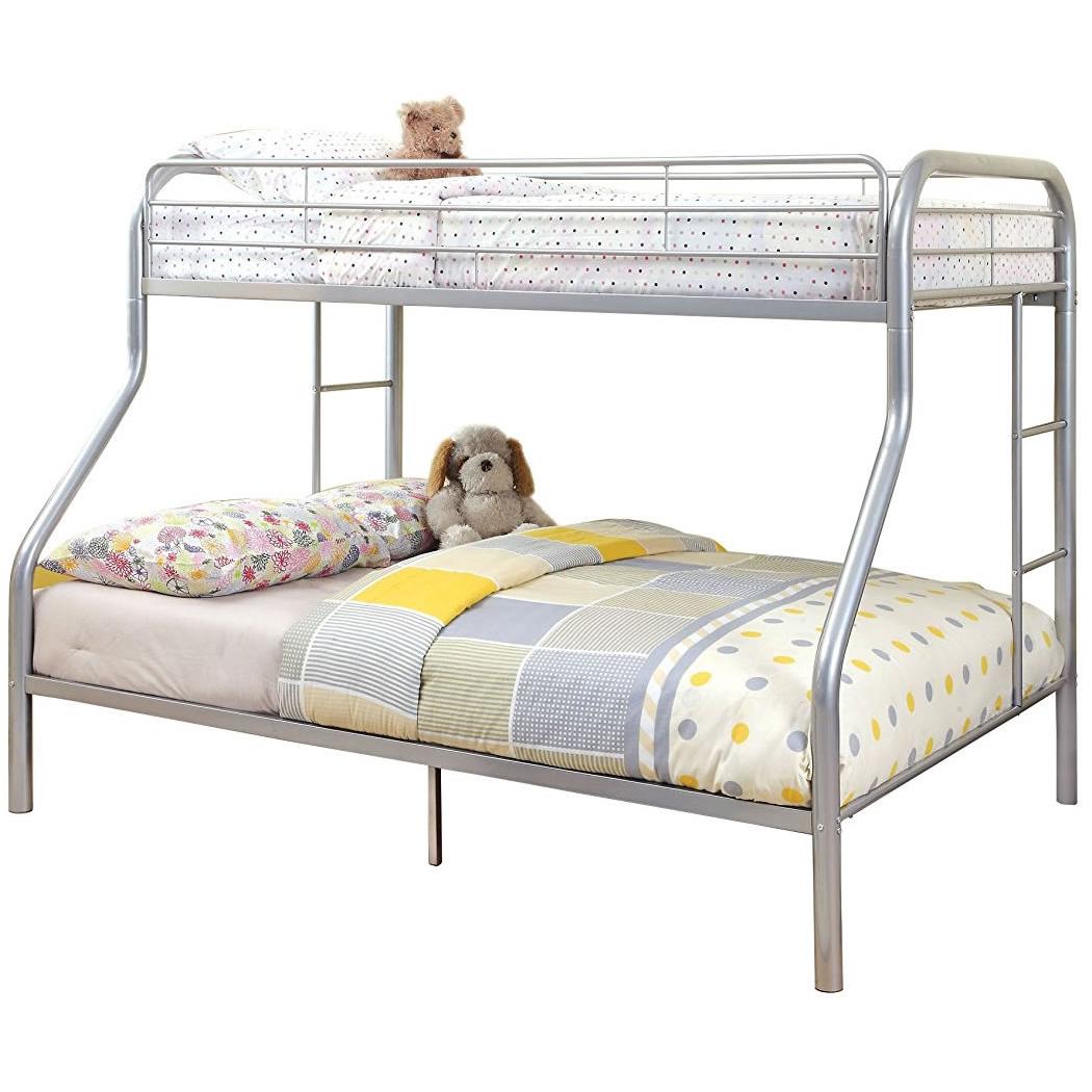  Furniture of America Kids Beds Bunk Bed CM-BK1033-SV-BED IMAGE 1