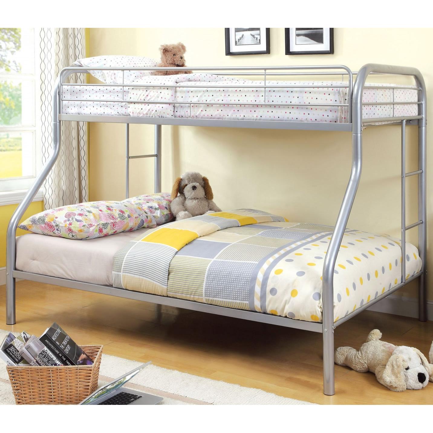  Furniture of America Kids Beds Bunk Bed CM-BK1033-SV-BED IMAGE 2
