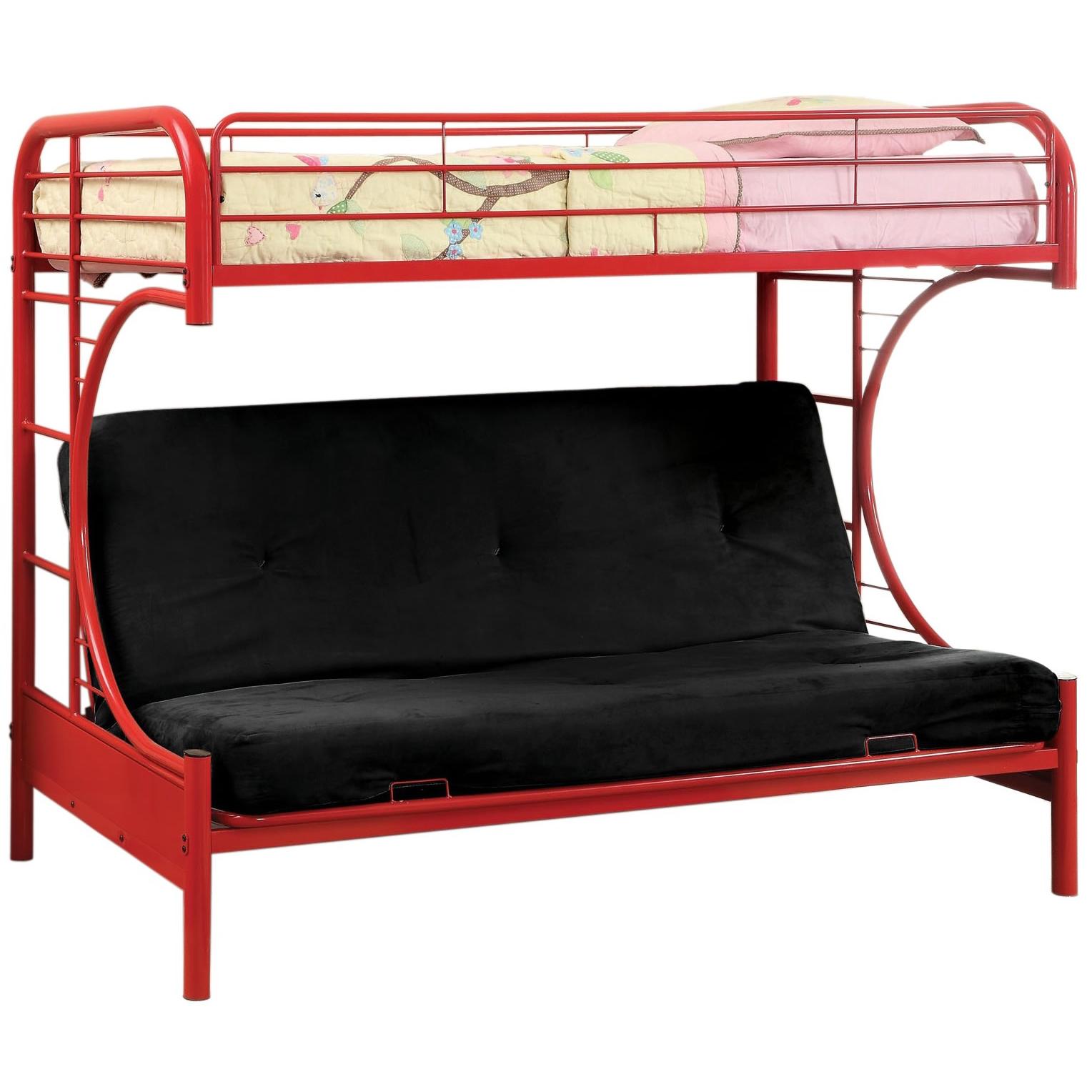  Furniture of America Kids Beds Loft Bed CM-BK1034-RD-BED IMAGE 1