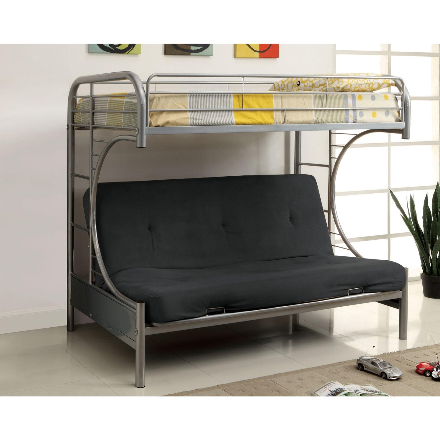  Furniture of America Kids Beds Loft Bed CM-BK1034-SV-BED IMAGE 4