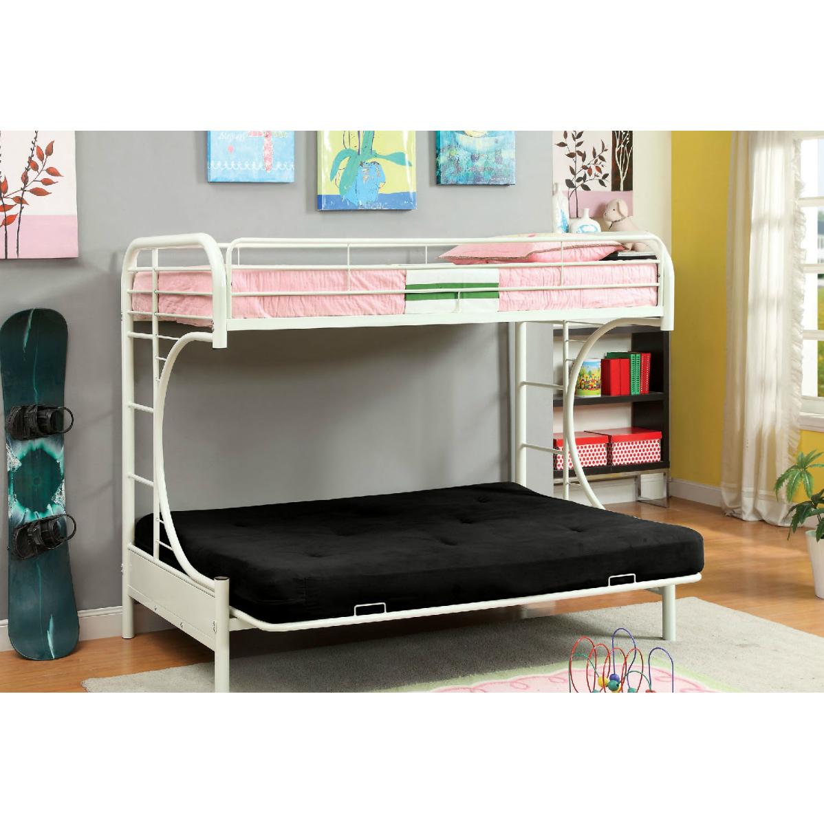  Furniture of America Kids Beds Loft Bed CM-BK1034-WH-BED IMAGE 4
