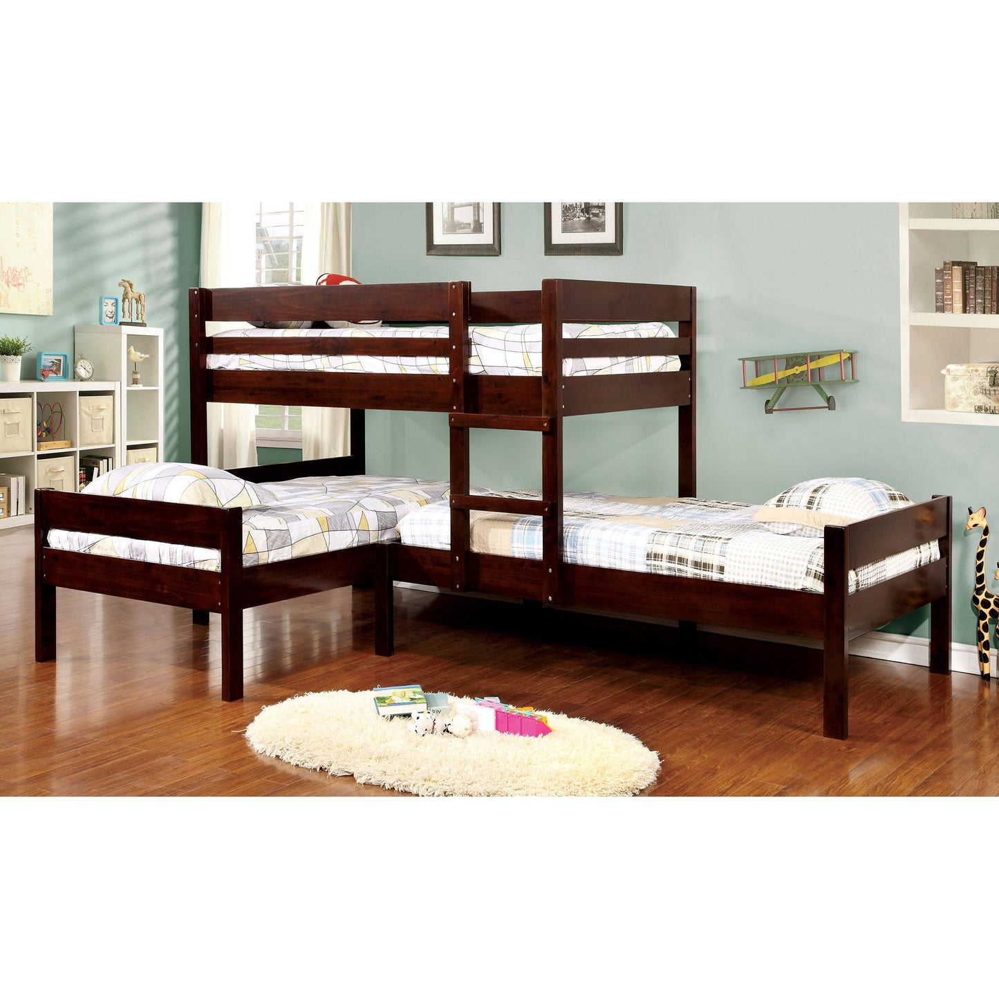  Furniture of America Kids Beds Bunk Bed CM-BK626-BED IMAGE 1