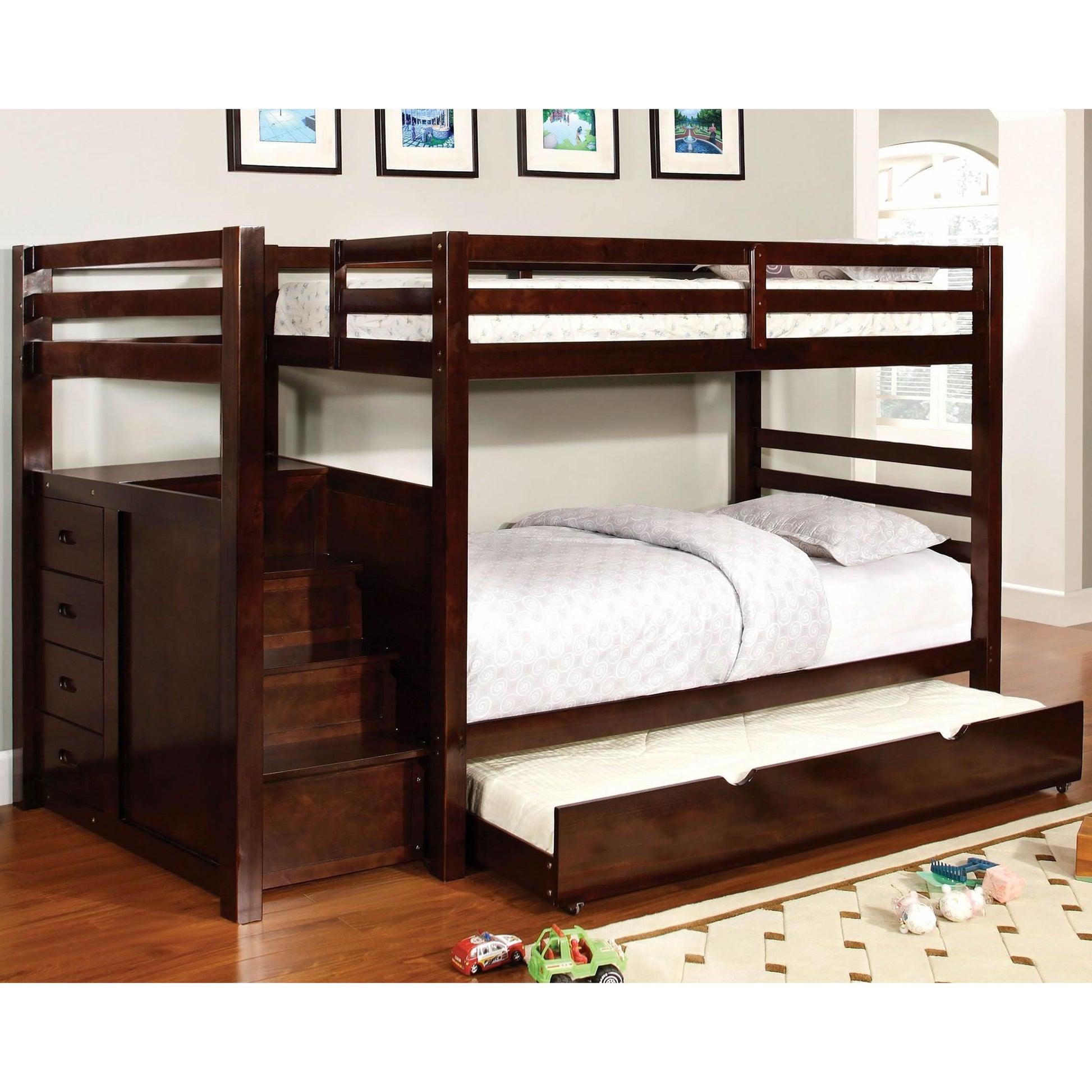  Furniture of America Kids Beds Bunk Bed CM-BK966-BED IMAGE 1