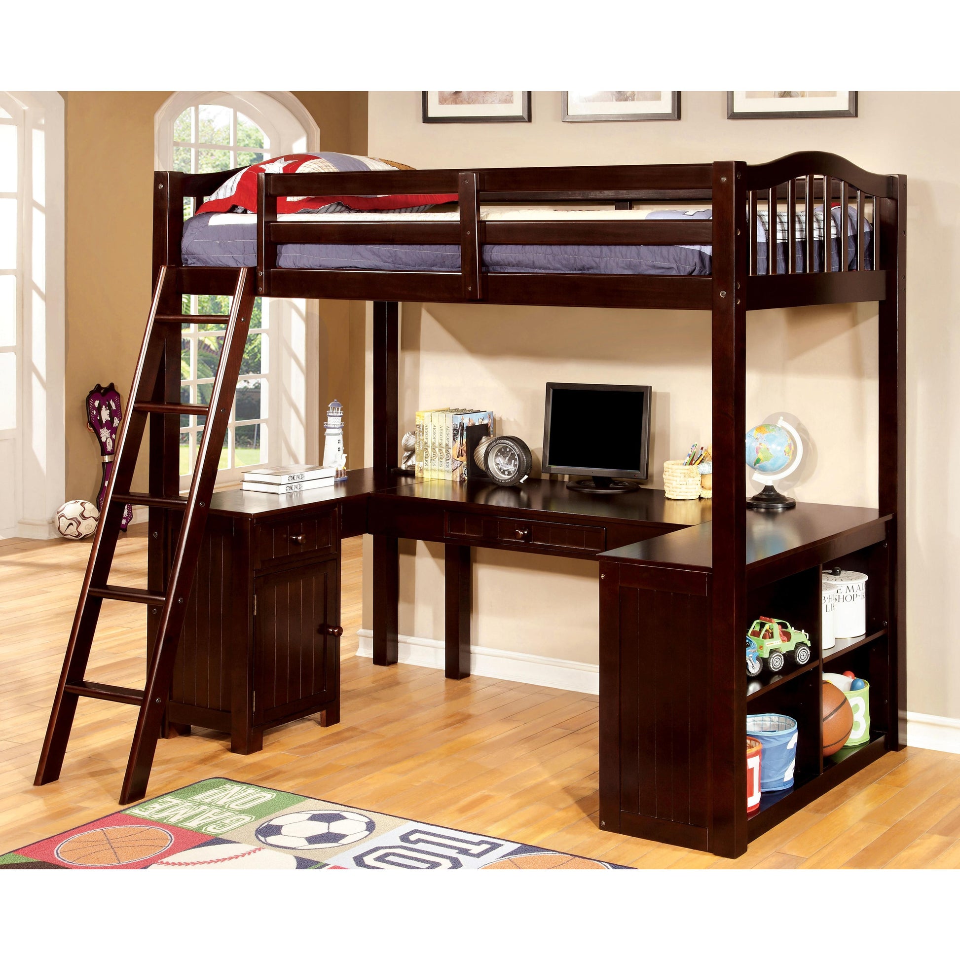  Furniture of America Kids Beds Loft Bed CM-BK265EX-BED IMAGE 1