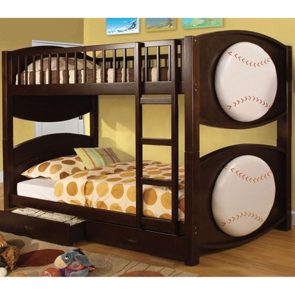  Furniture of America Kids Beds Bunk Bed CM-BK065-BSBL-T-BED IMAGE 1