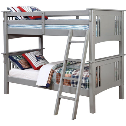  Furniture of America Kids Beds Bunk Bed CM-BK602T-GY-BED IMAGE 1