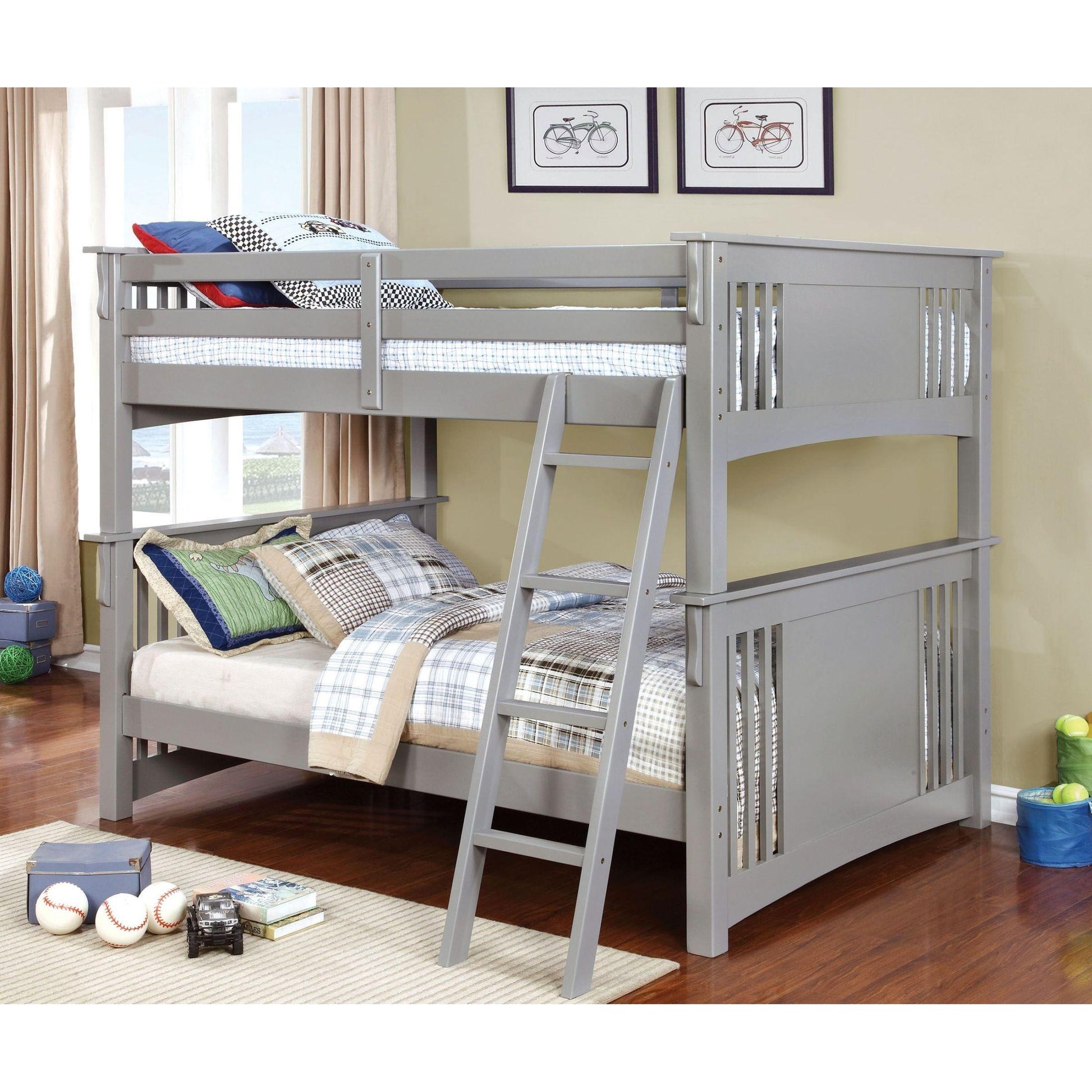  Furniture of America Kids Beds Bunk Bed CM-BK603GY-BED IMAGE 2