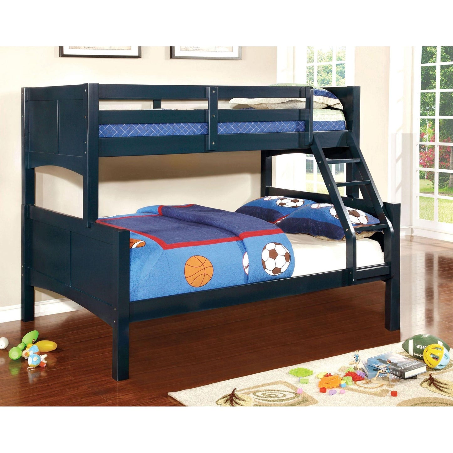  Furniture of America Kids Beds Bunk Bed CM-BK608F-BL-BED IMAGE 2