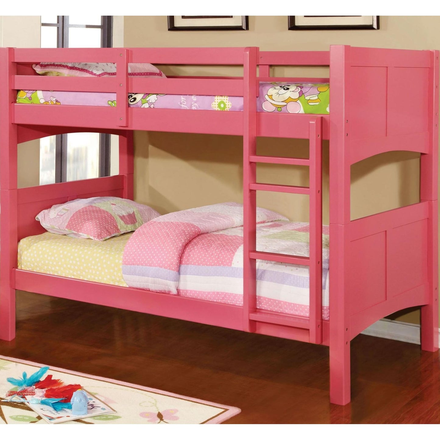  Furniture of America Kids Beds Bunk Bed CM-BK608T-PK-BED IMAGE 1