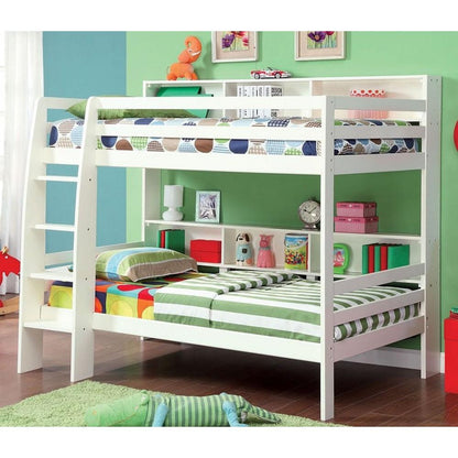  Furniture of America Kids Beds Bunk Bed CM-BK613WH-BED IMAGE 1