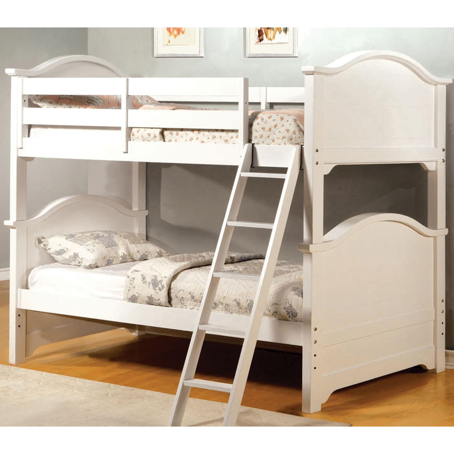  Furniture of America Kids Beds Bunk Bed CM-BK616W-BED IMAGE 1
