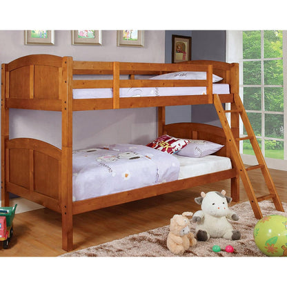  Furniture of America Kids Beds Bunk Bed CM-BK903OAK-BED IMAGE 1