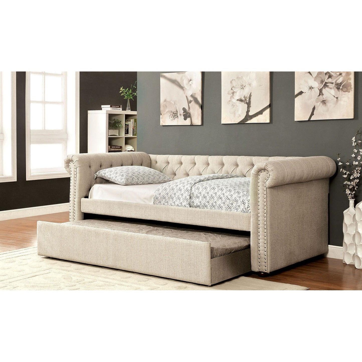  Furniture of America Leanna Twin Daybed CM1027BG-BED IMAGE 1