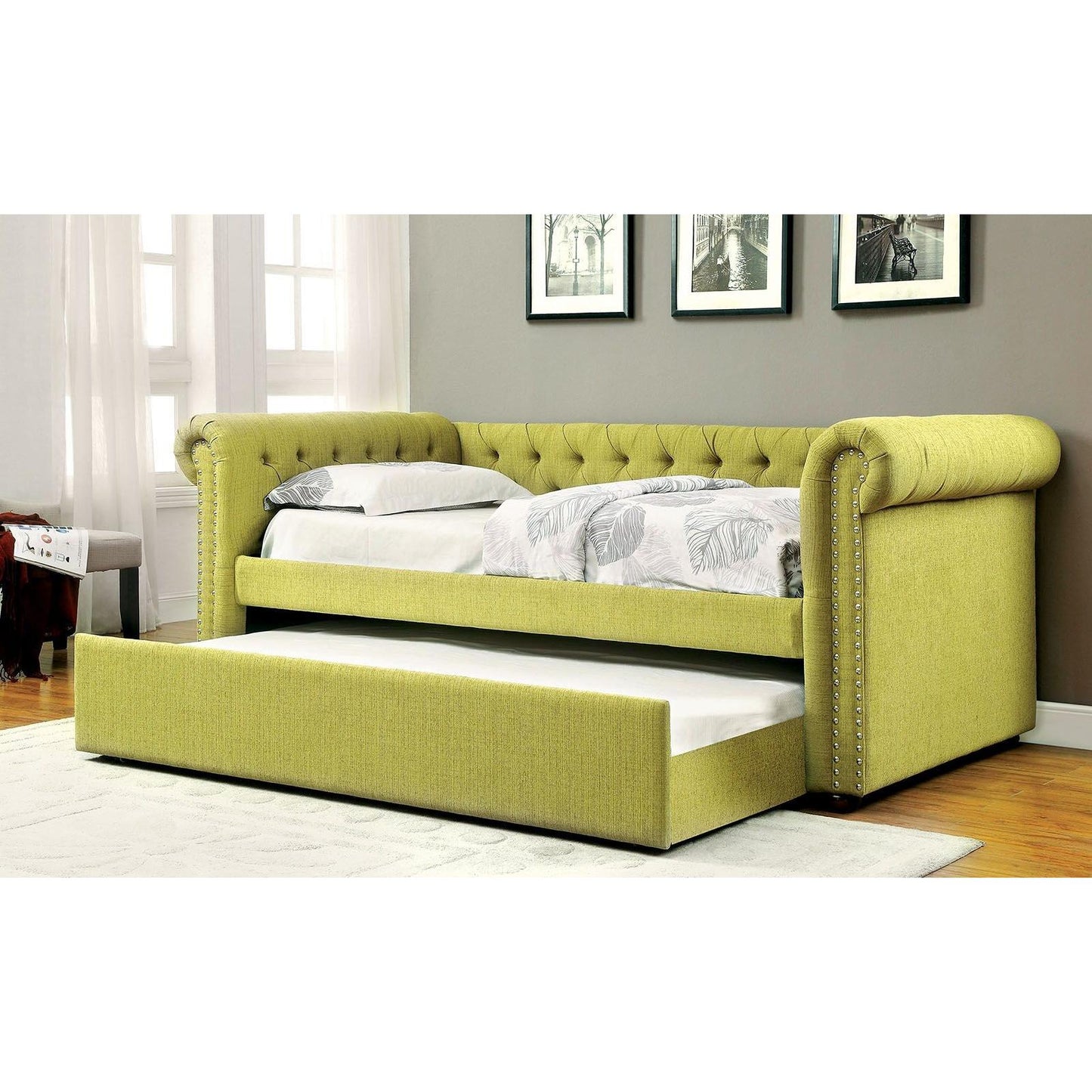  Furniture of America Leanna Twin Daybed CM1027GR-BED IMAGE 2