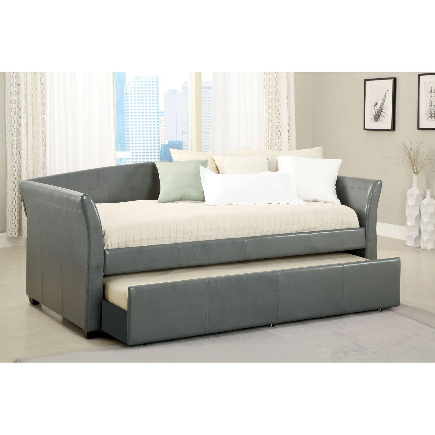  Furniture of America Delmar Twin Daybed CM1956GY-BED IMAGE 2