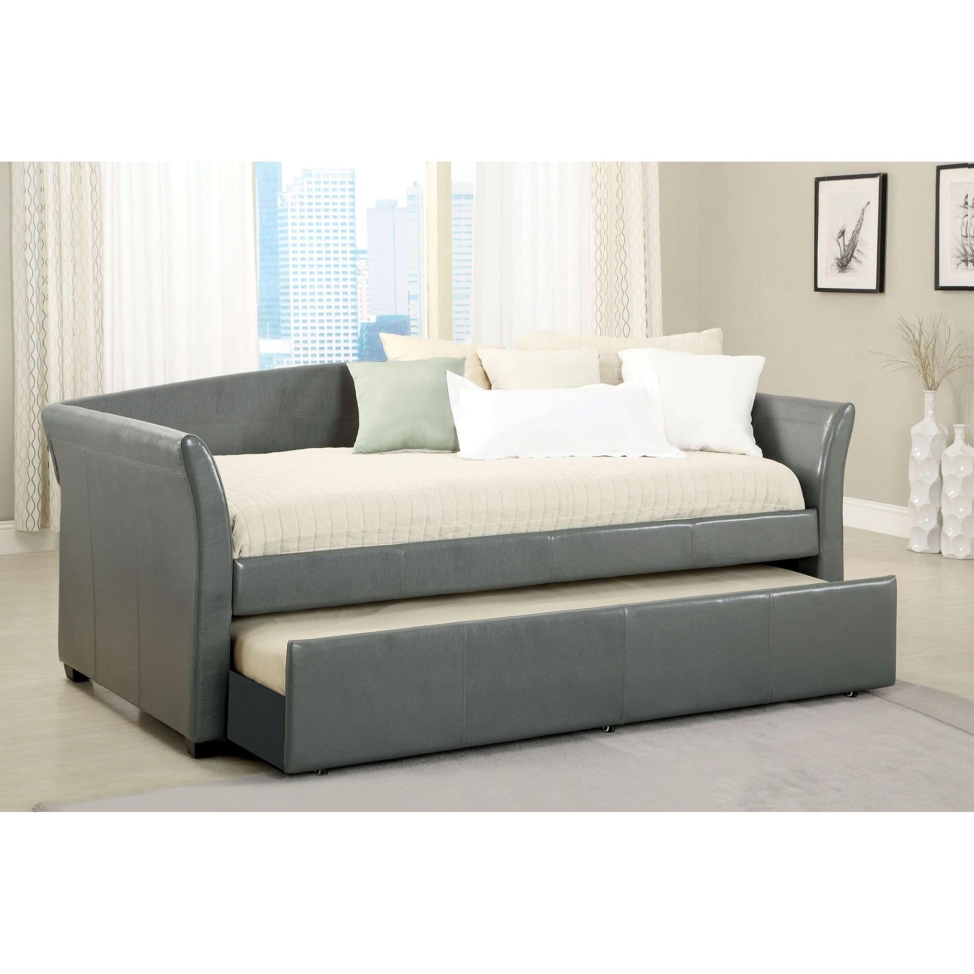  Furniture of America Delmar Twin Daybed CM1956GY-BED IMAGE 2