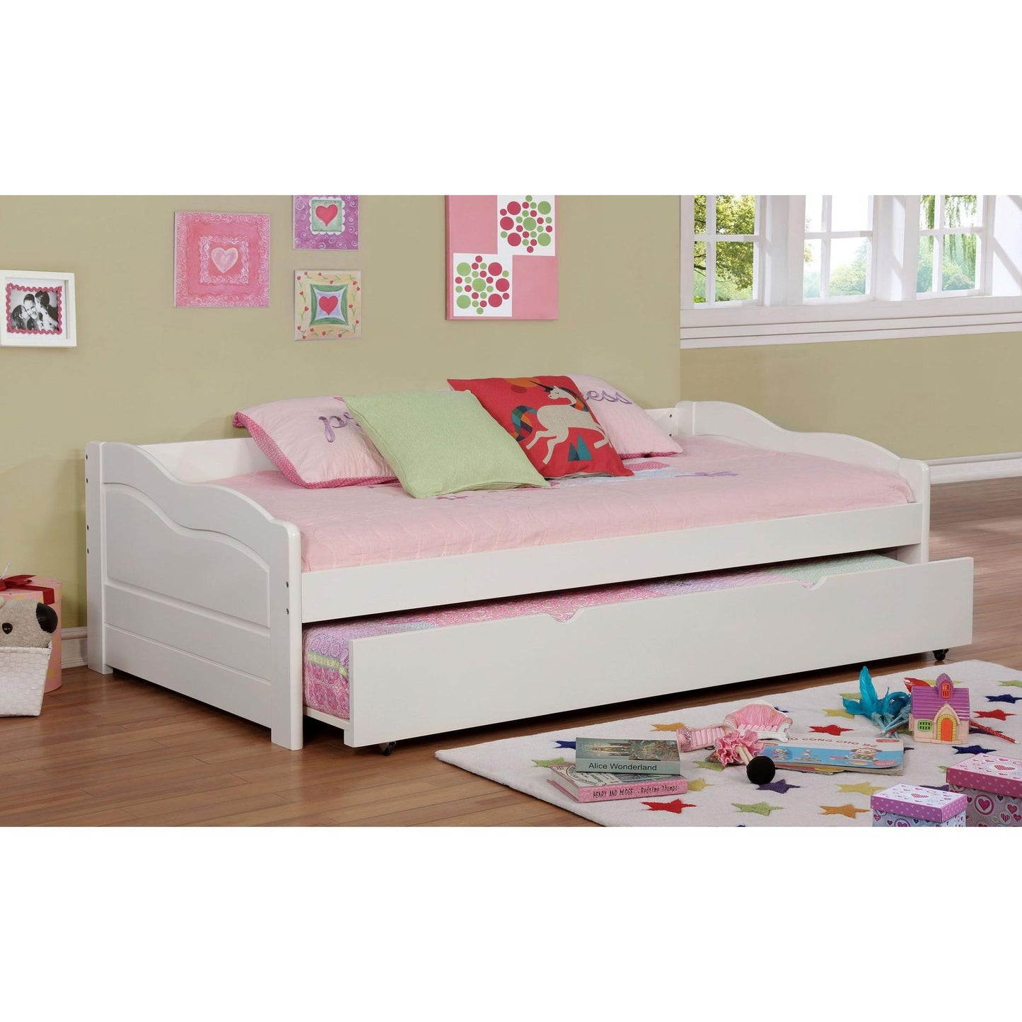  Furniture of America Sunset Twin Daybed CM1737WH-BED IMAGE 2